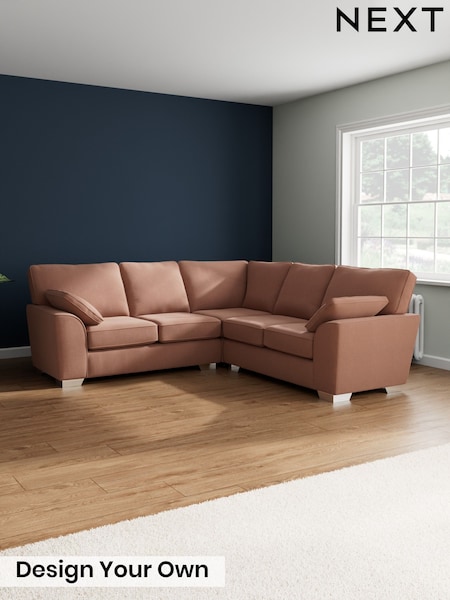 Relaxed Linen Look/Light Rust Brown Stamford (H37172) | £2,350