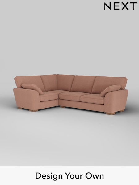 Relaxed Linen Look/Light Rust Brown Stamford (H37172) | £2,075