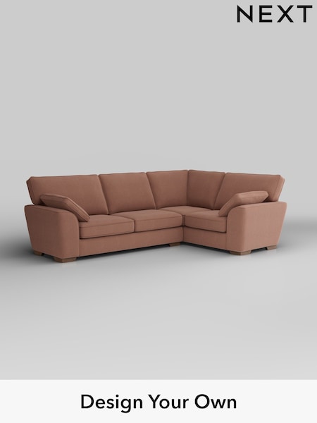Relaxed Linen Look/Light Rust Brown Stamford (H37172) | £2,075