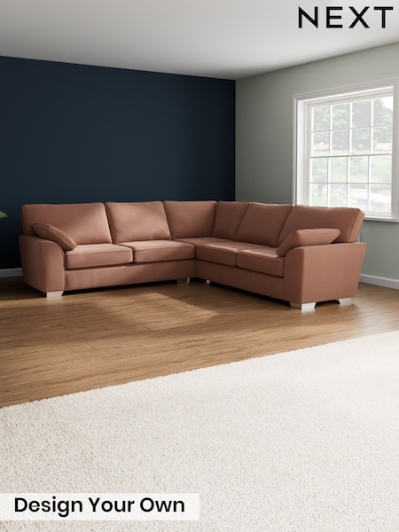 Relaxed Linen Look/Light Rust Brown Stamford (H37172) | £2,550