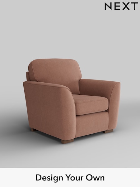 Relaxed Linen Look/Light Rust Brown Malvern (H37173) | £625