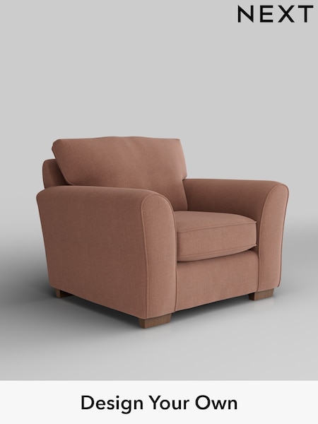 Relaxed Linen Look/Light Rust Brown Michigan Ii (H37176) | £625