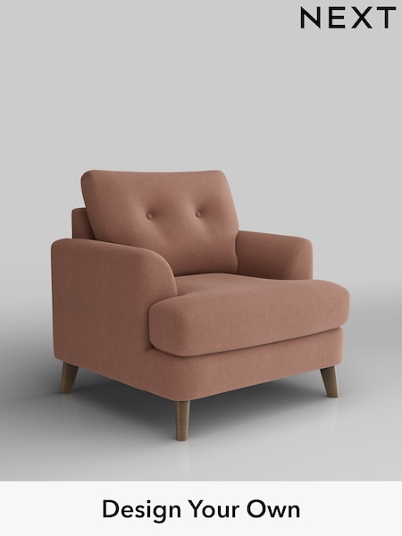 Relaxed Linen Look/Light Rust Brown Parker Buttoned Back (H37177) | £925