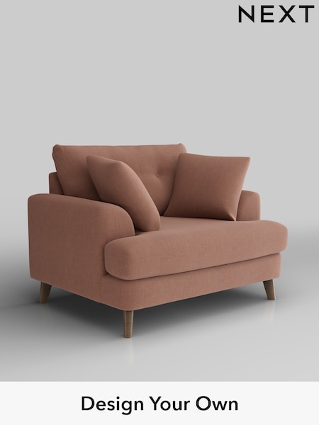 Relaxed Linen Look/Light Rust Brown Parker Buttoned Back (H37177) | £1,025