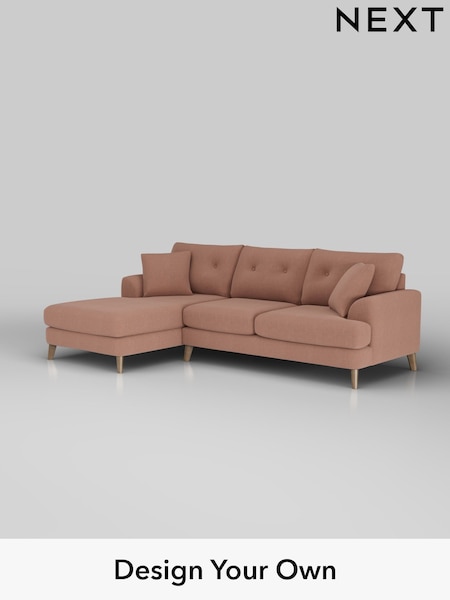 Relaxed Linen Look/Light Rust Brown Parker Buttoned Back (H37177) | £2,199