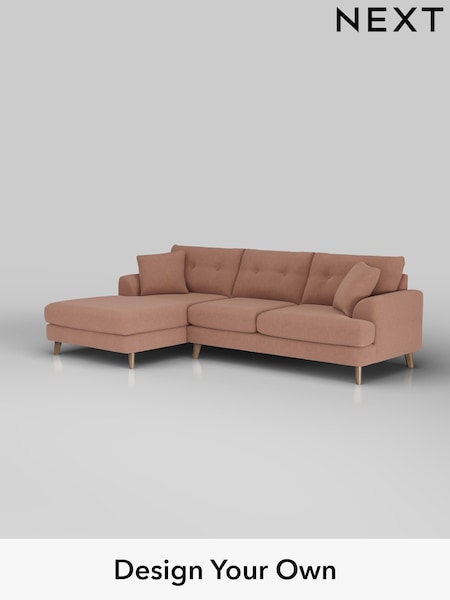 Relaxed Linen Look/Light Rust Brown Parker Buttoned Back (H37177) | £2,350