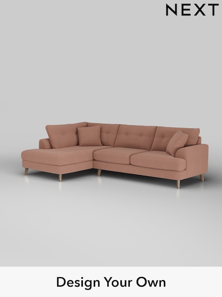Relaxed Linen Look/Light Rust Brown Parker Buttoned Back (H37177) | £2,425