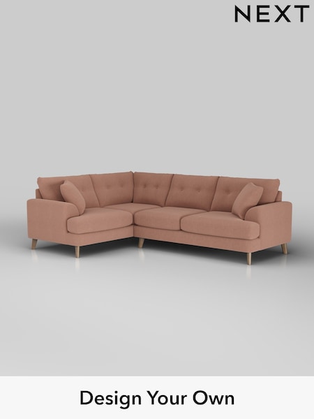 Relaxed Linen Look/Light Rust Brown Parker Buttoned Back (H37177) | £2,375