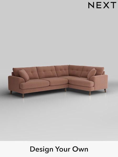 Relaxed Linen Look/Light Rust Brown Parker Buttoned Back (H37177) | £2,475
