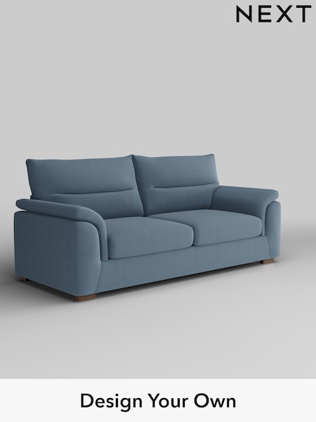 Relaxed Linen Look/Mid Blue Hayden Highback (H37178) | £1,325