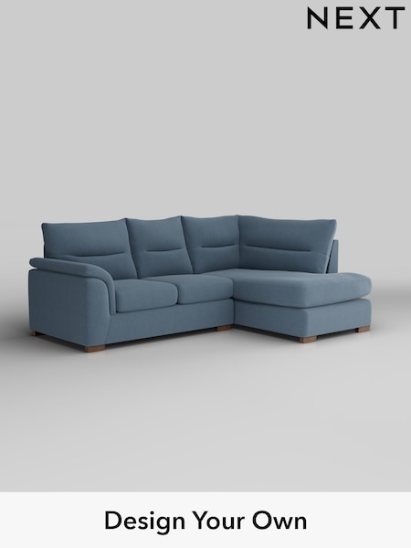 Relaxed Linen Look/Mid Blue Hayden Highback (H37178) | £1,825