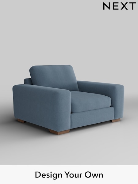 Relaxed Linen Look/Mid Blue Houghton Deep Sit (H37180) | £975