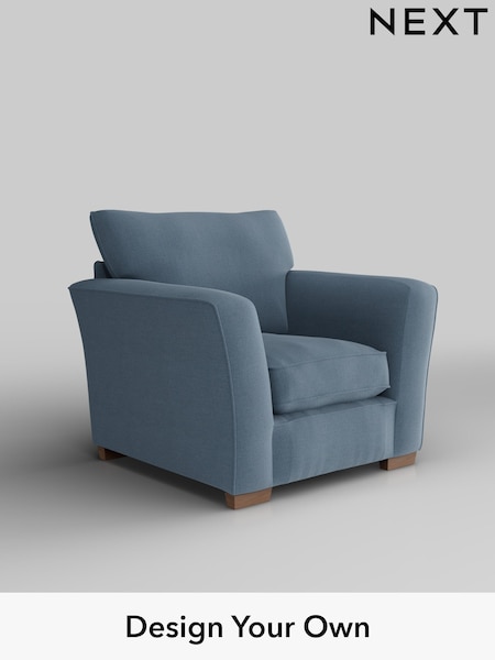 Relaxed Linen Look/Mid Blue Heath Highback (H37181) | £750