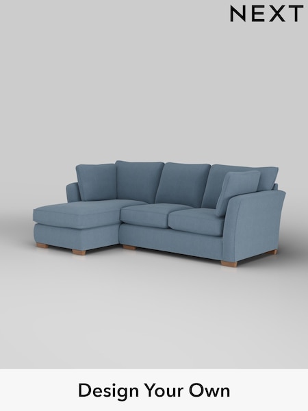 Relaxed Linen Look/Mid Blue Heath Highback (H37181) | £1,899