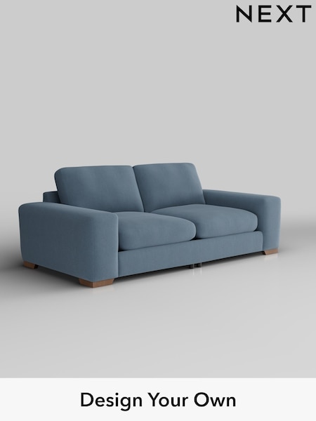 Relaxed Linen Look/Mid Blue Houghton Deep Relaxed Sit (H37182) | £1,525