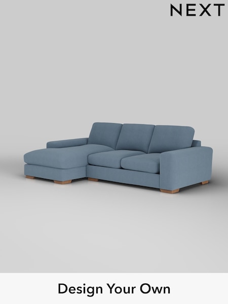 Relaxed Linen Look/Mid Blue Houghton Deep Relaxed Sit (H37182) | £2,125