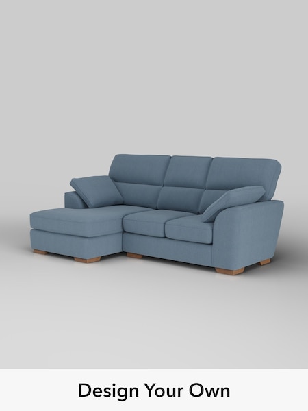 Relaxed Linen Look/Mid Blue Stamford Highback (H37183) | £2,025