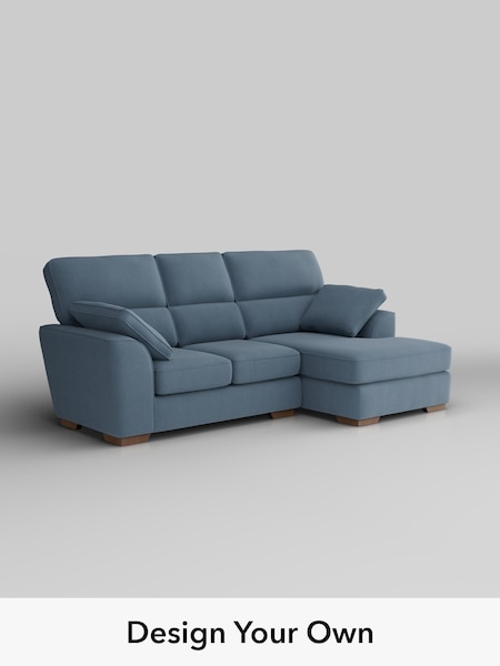 Relaxed Linen Look/Mid Blue Stamford Highback (H37183) | £2,025