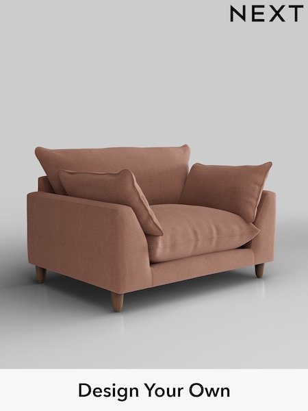 Relaxed Linen Look/Light Rust Brown Noa Deep Relaxed Sit (H37187) | £975