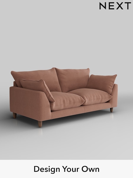 Relaxed Linen Look/Light Rust Brown Noa Deep Relaxed Sit (H37187) | £1,175