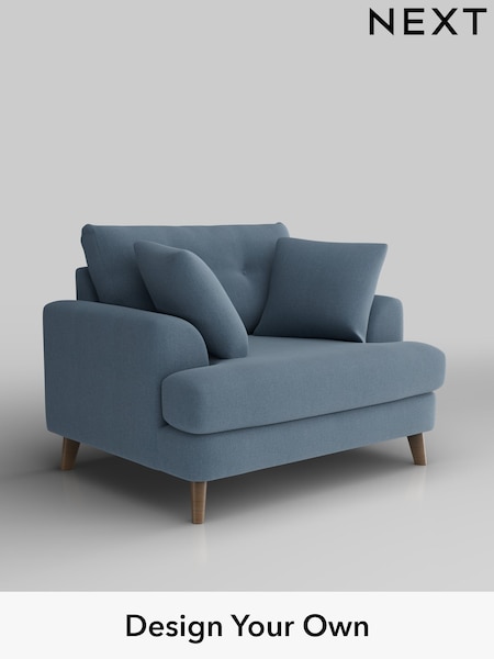 Relaxed Linen Look/Mid Blue Parker Buttoned Back (H37191) | £1,025