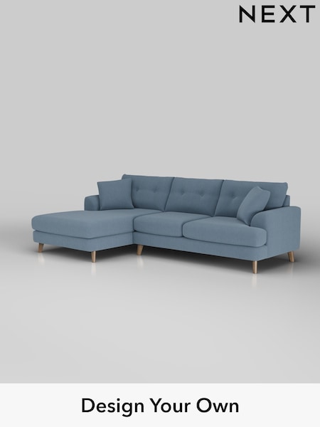 Relaxed Linen Look/Mid Blue Parker Buttoned Back (H37191) | £2,350