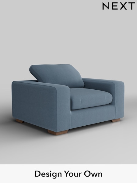 Relaxed Linen Look/Mid Blue N Premium The Snuggle Grand (H37195) | £1,399