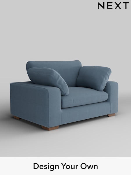 Relaxed Linen Look/Mid Blue N Premium The Snuggle Grand (H37195) | £1,599