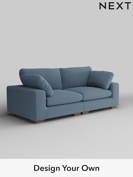 Relaxed Linen Look/Mid Blue N Premium The Snuggle Grand (H37195) | £1,899