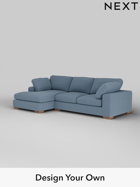 Relaxed Linen Look/Mid Blue N Premium The Snuggle Grand (H37195) | £2,675