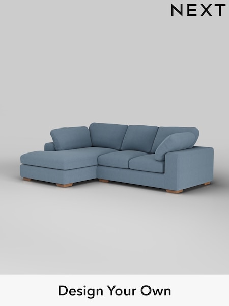Relaxed Linen Look/Mid Blue N Premium The Snuggle Grand (H37195) | £2,650