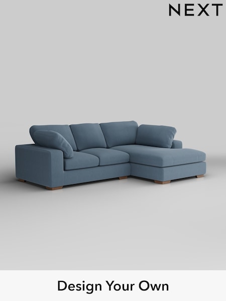 Relaxed Linen Look/Mid Blue N Premium The Snuggle Grand (H37195) | £2,650