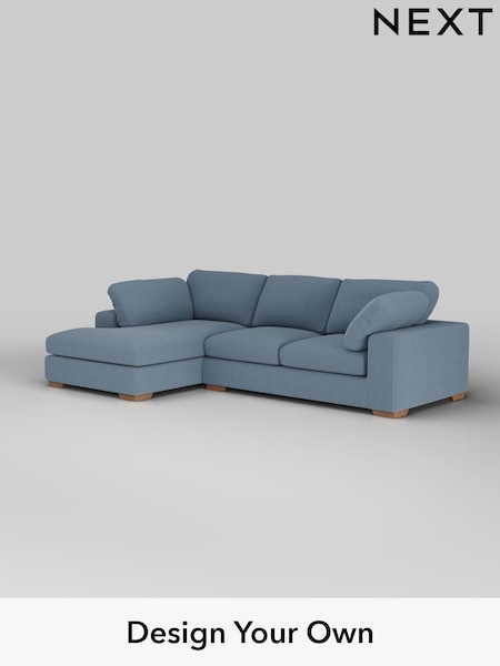 Relaxed Linen Look/Mid Blue N Premium The Snuggle Grand (H37195) | £2,750