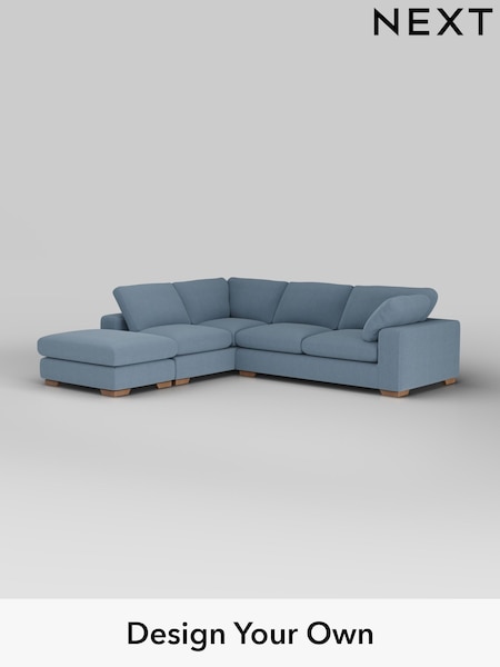 Relaxed Linen Look/Mid Blue N Premium The Snuggle Grand (H37195) | £3,499