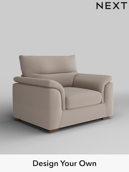 Relaxed Linen Look/Mid Natural Hayden Highback (H37197) | £850