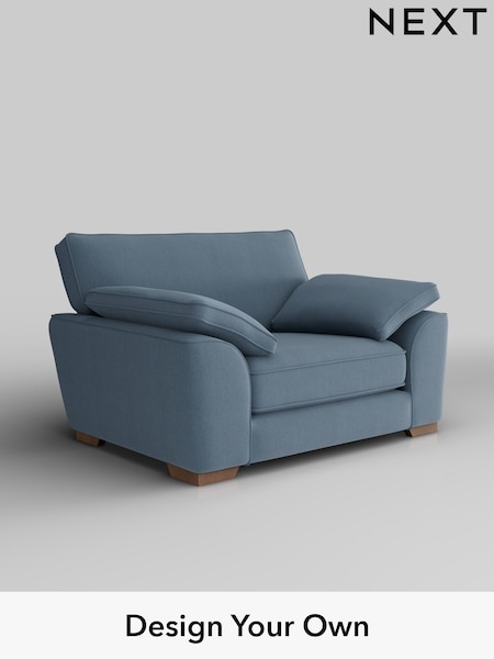 Relaxed Linen Look/Mid Blue Stamford Grand Relaxed Sit (H37198) | £1,299