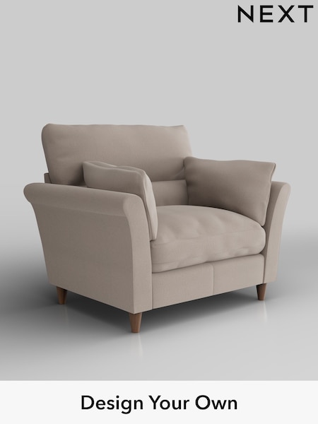 Relaxed Linen Look/Mid Natural Hartley Highback Relaxed Sit (H37207) | £975