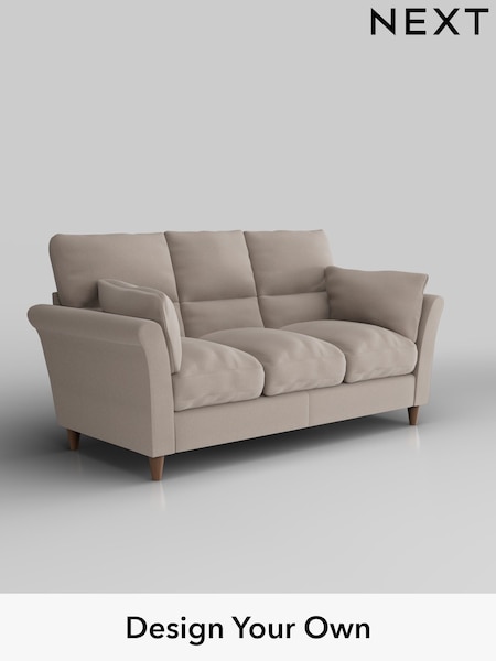 Relaxed Linen Look/Mid Natural Hartley Highback Relaxed Sit (H37207) | £1,325