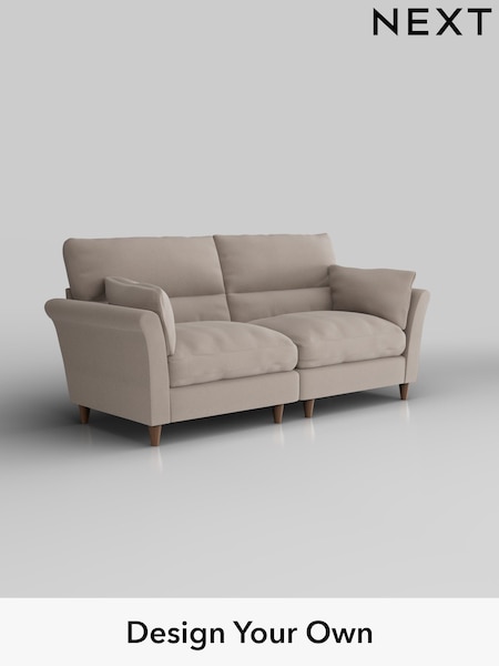 Relaxed Linen Look/Mid Natural Hartley Highback Relaxed Sit (H37207) | £1,425