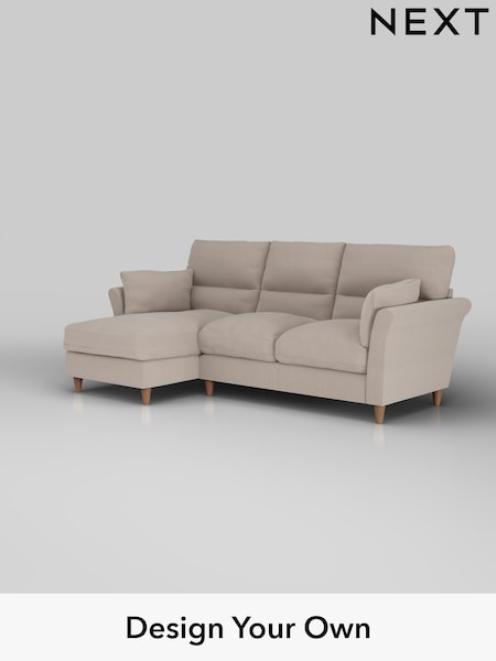 Relaxed Linen Look/Mid Natural Hartley Highback Relaxed Sit (H37207) | £1,950