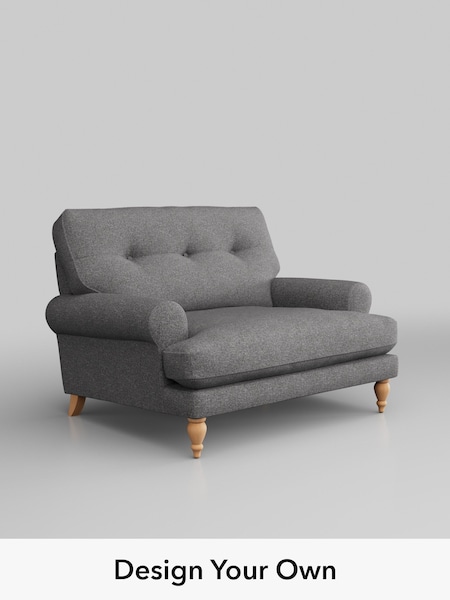 Studio Chenille/Mid Grey Erin Buttoned Back Deep Relaxed Sit (H37220) | £899