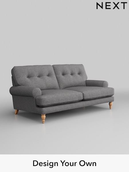Studio Chenille/Mid Grey Erin Buttoned Back Deep Relaxed Sit (H37220) | £1,199