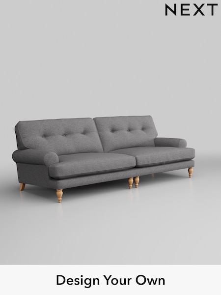 Studio Chenille/Mid Grey Erin Buttoned Back Deep Relaxed Sit (H37220) | £1,399