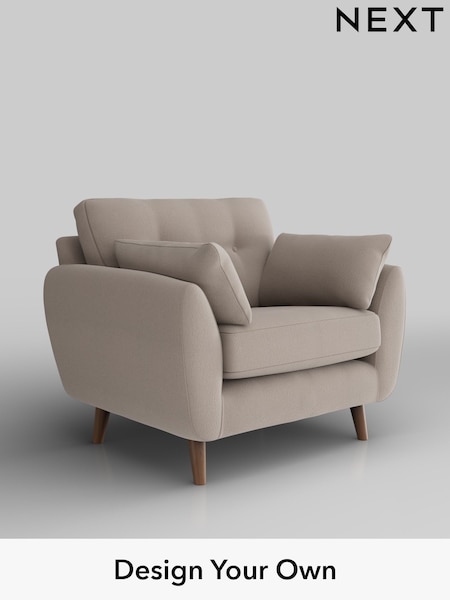 Relaxed Linen Look/Mid Natural Wilson Buttoned Back (H37221) | £699