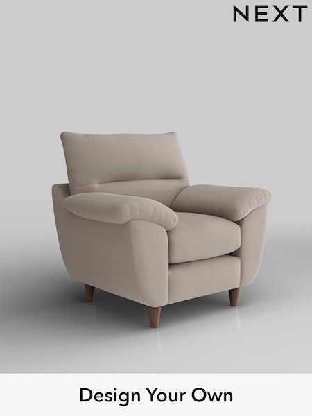 Relaxed Linen Look/Mid Natural Elliot Highback (H37222) | £675