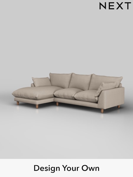 Studio Chenille/Mid Natural Noa Deep Relaxed Sit (H37239) | £1,750