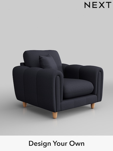Tweedy Blend Easy Clean/Dark Slate Blue Odella (H37248) | £775