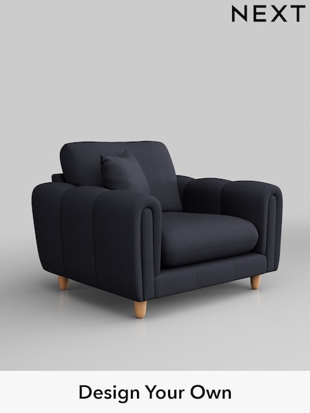 Tweedy Blend Easy Clean/Dark Slate Blue Odella (H37248) | £875