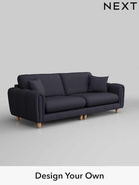 Tweedy Blend Easy Clean/Dark Slate Blue Odella (H37248) | £1,375
