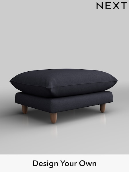 Tweedy Blend Easy Clean/Dark Slate Blue Noa Deep Relaxed Sit (H37251) | £425